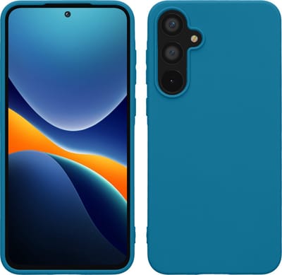 kwmobile telefoonhoesje geschikt voor Samsung Galaxy A55 5G - Hoesje voor smartphone - Back cover in Caribisch blauw