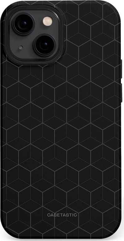 Casetastic Hoesje Geschikt voor Apple iPhone 13 Mini Magsafe - Stijlvolle Beschermende Duo-layer Case - Hexago