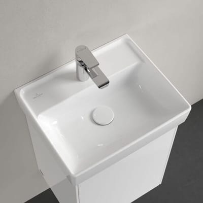 Villeroy & Boch Collaro hand wash basin 45 cm with overflow, 1 tap hole 43344501