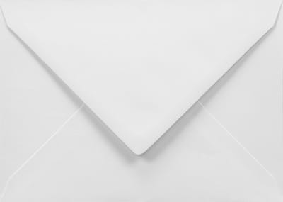 Gladde witte enveloppen C6 - 114 x 162 mm - A6 - 50 stuks - NK natgelijmde - 100 gram - Amber - Netuno