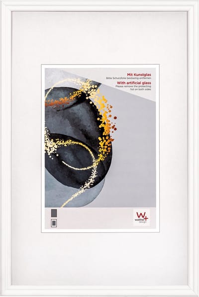 Walther Select - Houten lijst - Fotoformaat 20x30 cm - Kunstglas - Wit