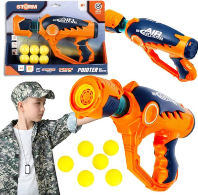Speelgoedpistool met schuimballetjes voor kinderen, lichtgewicht