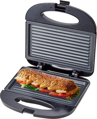 COOK-IT Tosti IJzer - Compact Grill Apparaat - Sandwich Maker - Anti Aanbaklaag - Croque Monsieur Toestel