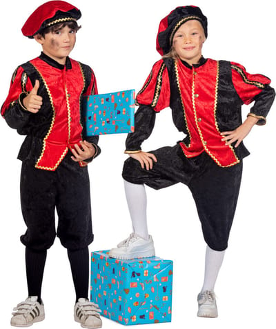 Pietenpak - Rood-Zwart - Kinderen