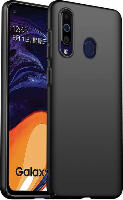 HB Hoesje Geschikt voor Samsung Galaxy A60 - Siliconen Back Cover - Zwart