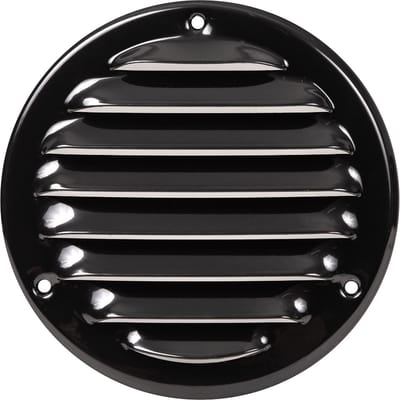 Paneir Airdesigns- metaal - omgezette rand - opbouw - aanvoer & afvoer / net - zwart