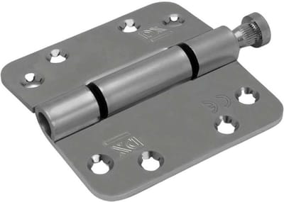 Nylon glijlagerscharnier - 3mm - Doorgezette knoop - Ronde hoeken - 89x89mm - Verzinkte pen - Staal - Verzinkt