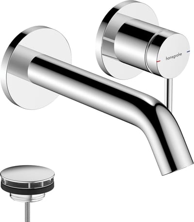 hansgrohe Tecturis S - Inbouw Wastafelkraan - voor wandmontage - Ééngreeps bediening - 16,5 cm uitloop - Chroom