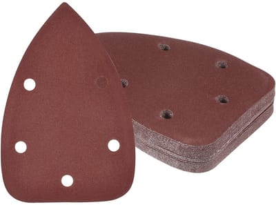 Cosensi- Schuurpapier Set 25 Stuks - Driehoekig Schuurpapier - Korrel 240 - 8,9 x 14,9 cm - Aluminiumoxide - Antistatisch - Schuurmachinepapier