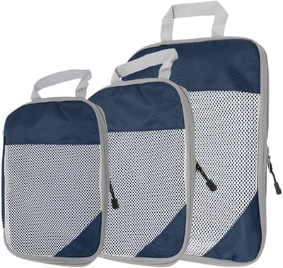 Dailygoods- Compressiezakken Lichte Bagage-organizer - Compressiezakken Koffer - Compressiezakken Reizen - Duurzaam Polyester - Ritssluiting - Ruimtebesparend