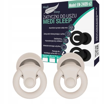 Medi Sleep - Oordoppen - Slapen - Beige - Maten XS/S/M/L
