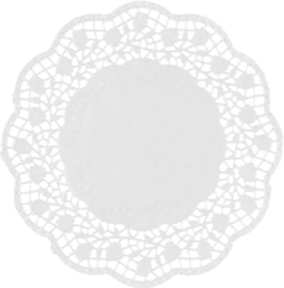 8x 250 Druppelvangers rond Ø 12 cm wit