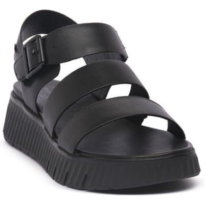 Sandalen met sleehak Jana BLACK SANDAL