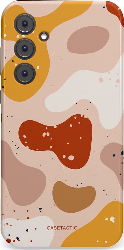 Casetastic Hoesje Geschikt voor Samsung A35 - Stijlvolle Beschermende Duo-layer Case - Terrazzoque