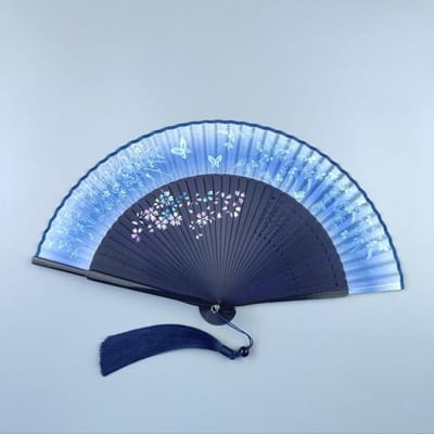 Opvouwbare Chinese Stijl Hand Fan Vrouw Draagbare Ventilator - Hanfu Klassieke Fotografie Props Tea Pot
