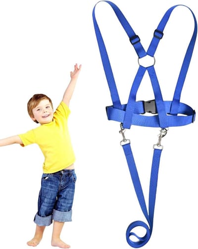 Kinder Veiligheidstuig - Peuter Riem - Veilig Wandelen - Reflecterende Rugzak - 200 cm Lengte - Blauw