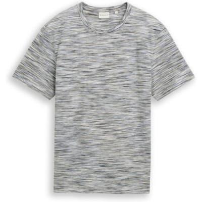 Tom Tailor - Piqué T-shirt in gemêleerde look - Maat XXXL - white green spacedye pique
