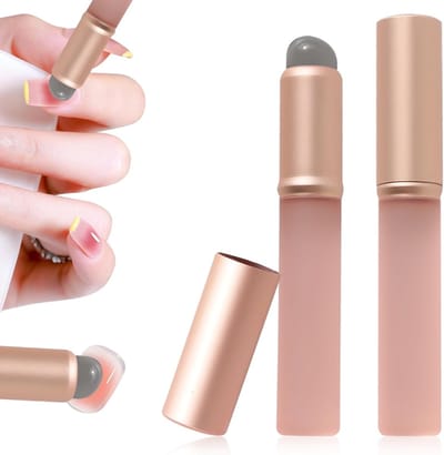 Ombre Nagelborstel en Herbruikbare Silicone Applicator voor Kleurverloop, 2 Stuks in Roze, Ideaal voor Nail Art en Professionele Manicure