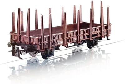 Model Trein Wagon - Goederenwagon Ring - Spoor Hobby - 18 Vaste Ringen - 115 cm - Bruin