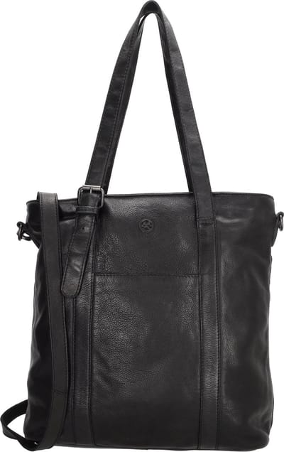 Hide & Stitches Paint Rock Shopper - 100% Leer - Zwart