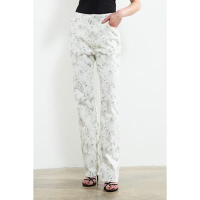 French Connection Serenity Denim Jean White/grey Maat: 8 | Pantalons Outlet | Dames | Grijs