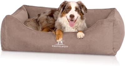 Knuffelwuff orthopedisch hondenbed met omkeerbaar kussen Baltimore 80x55 cm beige