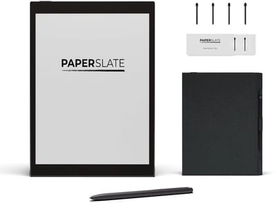Paperslate Pack Pro Digitaal notitieboek + Grijze hoes + 4 Markeerpunten