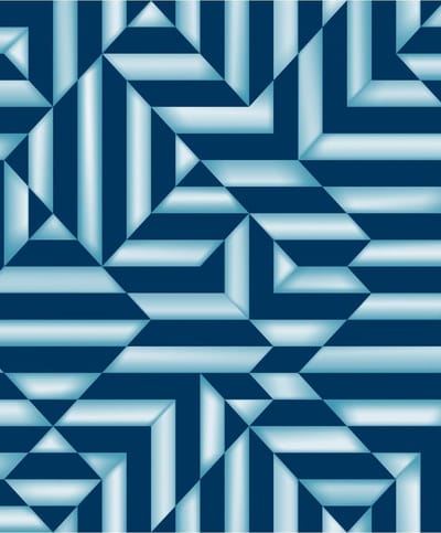 Galactik ruit/streep blauw L858-01