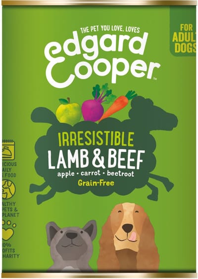 Edgard & Cooper Lam & Rund Blik - Voor volwassen honden - Hondenvoer - 400g
