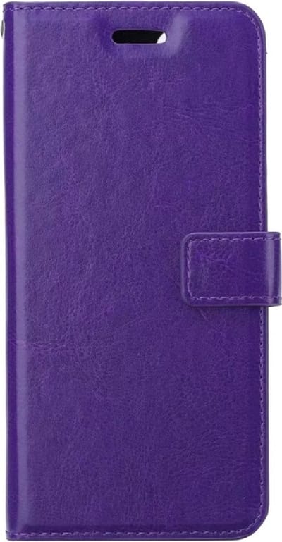 LuxeBass Hoesje geschikt voor Motorola Moto E32 - Boekhoesje met kaartvakken - Paars gsm hoesje - telefoonhoes - telefoonhoesjes