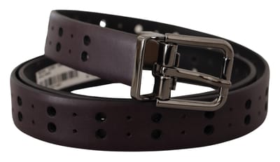 Leren Riem Bruin Geperforeerd