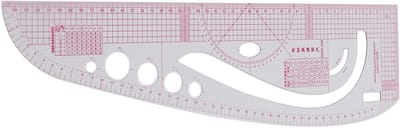 Multifunctionele liniaal van professioneel kunststof voor kostuumontwerp en kleermakerij, ideaal gereedschap voor precisie en creativiteit