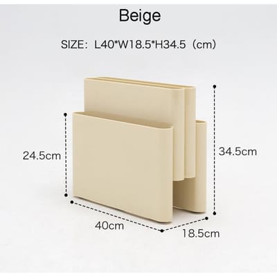 Noordse Opbergstandaard Tijdschriftenrek ABS Plastic PC Transparant Vintage Vier Vakken voor Woonkamer
