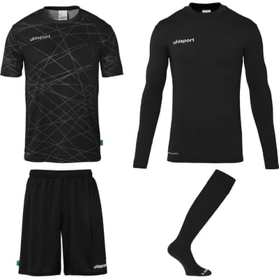 Uhlsport Prediction Bundle Keeperset Kinderen - Zwart / Wit | Maat: 128