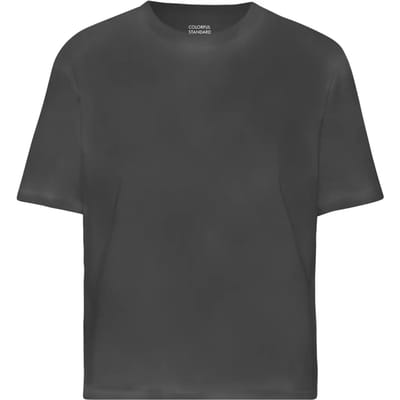 Dames-T-shirt Colorful Standard Organic Boxy faded black