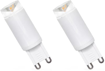 Spectrum LED Insteeklampje G9 2.5W - 230V - 210 Lumen - 6000K Koud wit - Helder daglicht - Energiezuinig - 2 stuks