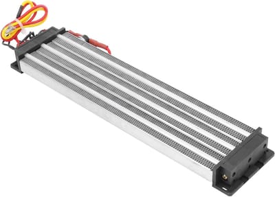 Luchtverwarmer PTC - Keramische Heater - Snelle Warmte - Vochtbestendig Ontwerp - 35x10x6 cm - Zwart