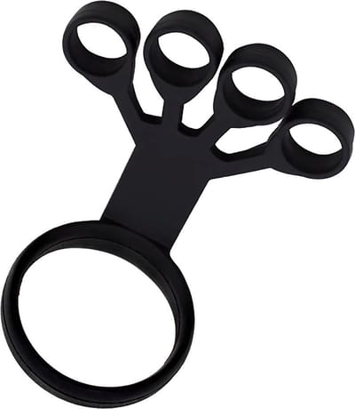 Hand- en vingertrainer Heavy (Zwart) - Vingertrainer - Handtrainer - Polstrainer - Handrevalidatie - Polstrainer piano - Griptrainer - Handstretcher - Krachttrainer