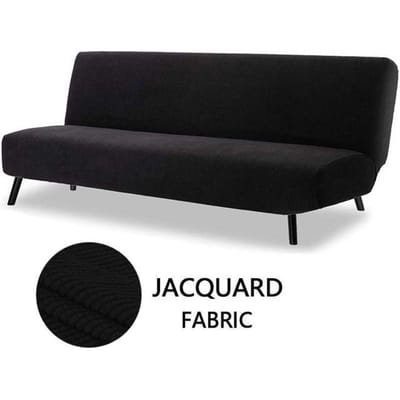 Housse de canapé-lit en tissu polaire polaire, housse de canapé extensible, élastique, sans bras S Size