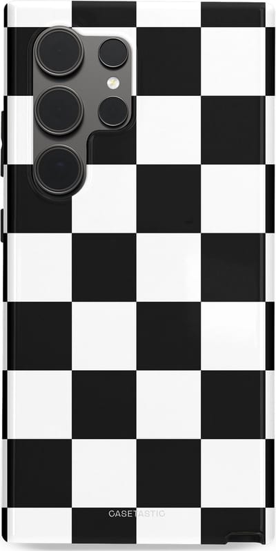 Casetastic Hoesje Geschikt voor Samsung S24 Ultra - Stijlvolle Beschermende Duo-layer Case - Schaak