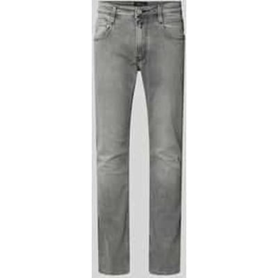 slim fit jeans met steekzakken model 'Anbass'