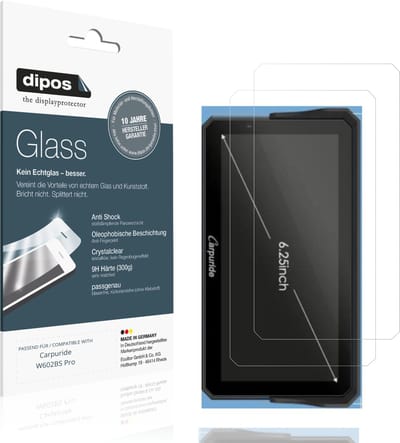 dipos – 2x Pantserfolie geschikt voor Carpuride W602BS Pro | 9H Screenprotector
