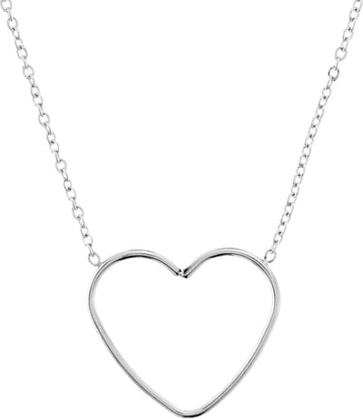 Behave - Hart Ketting Stainless Steel - Zilverkleur - 41 cm