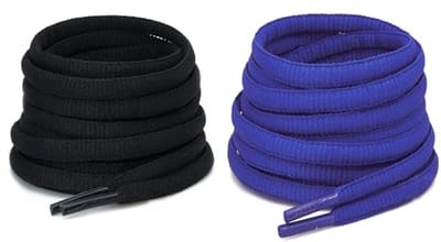 CCSOFTIME 2 Paar Ovale Schoenveters,ø 6 mm Veters voor Sneakers,Sportschoenen,Hardloopschoenen,Basketbalschoenen,Trekkingschoenen,voor Mannen,Mevrouw,Kinderen,6 Kleuren,12 Lengtes