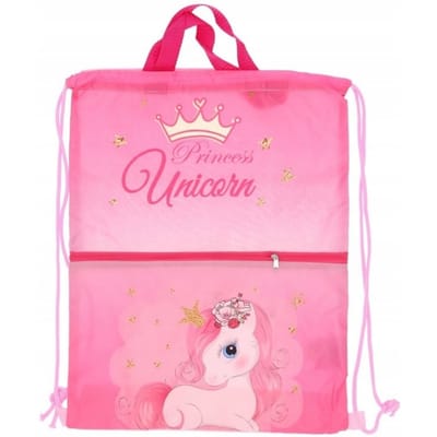 Unicorn Gymtas met rits - Zwemtas - 40 cm - Roze - Voor Kinderen