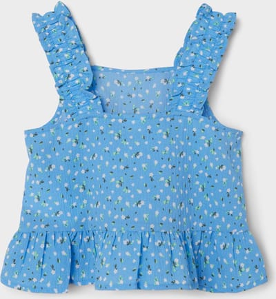 Name it top meisjes - blauw - NKFfaninna - maat 116