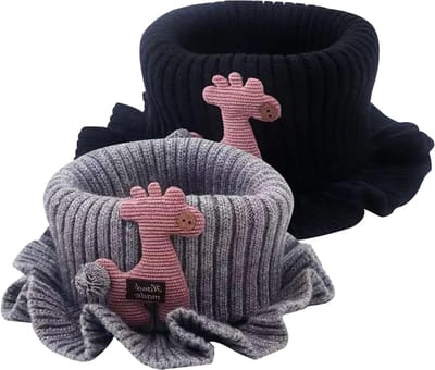 2 x Kinderen Loop Sjaal, Multifunctionele Sjaal, Winddicht en Warme Sjaal voor Kinderen, Schattige Neckerchief voor Jongens en Meisjes