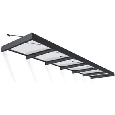 Palram | Canopia - Deur En Veranda Luifel Sophia Xl - Grijs - 565x140cm
