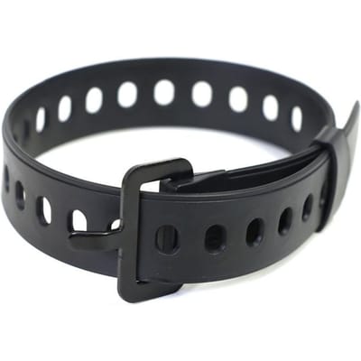 Reisgebonden riem Rubberen lading vastbindriem Bagageriem Riem Multifunctionele verpakkingslijn Kamperen Wandelen Vrachtopslagriem 45cm zwart