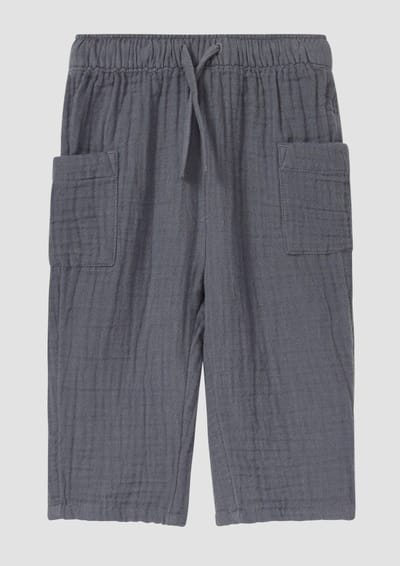 Casual cotton broek met koord en opgestikte zakken voor baby's s.Oliver